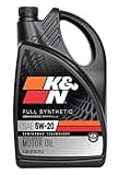 K&N Motor Oil: 5W-20 Synthetic Engine Oil: Premium Protection, High Mileage, 5 Quarts