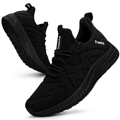 Feethit Women's Running Shoes Gym Tennis Walking Workout Sneakers Black 9.5