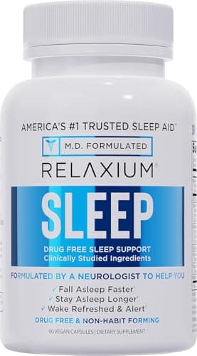 Relaxium Sleep Aid for Adults, 5mg Melatonin, Magnesium Glycinate, 30-Day
