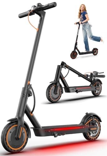 Electric Scooter Adults, 550W Motor 19 Miles Range with Ambient Lights