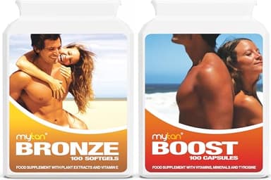 MyTan Ultimate Pack | Bronze and Boost Tanning Pills Bundle | 200 Capsules