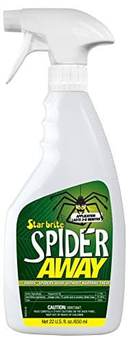 STAR BRITE Spider Away – Safely Chase Away Spiders & Other Pests Without Harm - Ideal for Use On Garages, Porches, Docks, Boathouses, Home & More - Safe to Use Around People, Pets & Wildlife