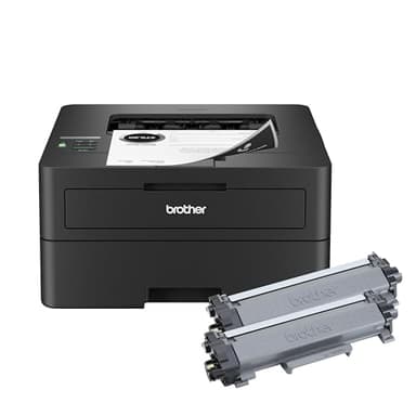 Brother HL-L2460DWW XL Wireless Compact Monochrome Printer with Duplex Copy & Scan, Fax, Black & White | Up to 4,200 Pages of Toner Included(1), Works with Alexa