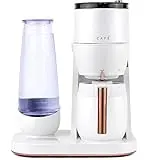 Café Specialty Grind and Brew Coffee Maker, Single-Serve to 10-Cup Thermal Carafe, with Built-In Bean Grinder & Removable 75oz Water Reservoir, WiFi & Smart Connected, SCA Certified, Matte White