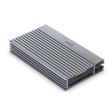 ZIKE ZikeDrive Z666 40Gbps M.2 NVMe SSD Enclosure USB 4.0 up to 3811MB/s Aluminum Case, Compatible with Thunderbolt 4 M.2 M-Key 2280, USB 4 USB 3.2 Gen2/Gen1 PCI-E Gen 4x4 Tool-Free Installation