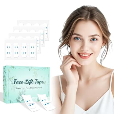 Face Lift Tape,Face Neck Tape Lifting Invisible,168 pcs Instant Facelift Tape for Facial,Turkey Neck Jowls,Eyes Loose Skin,Double Chin,Wrinkles,Sagging Skin Tightening,V-Edge Face Necks Less Strip