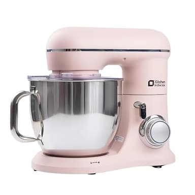 Kitchen in the box 900W Stand Mixer, 7QT Kitchen Mixer, Tilt-Head with Dough Hook, Whisk & Flat Beater (Pink)