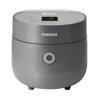 CUCKOO Micom Fuzzy Logic Rice Cooker, 6-Cup Cooked, Gray, CR-0375FG