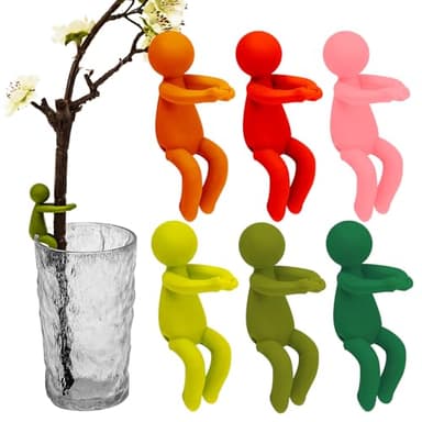 SINSETU 6 Pcs Plant Propagation Friends, Plant Propagation Buddy, Plant Cutting Holder for Shoots, Sprouts and Stems, Cute Plant Propagation Support Growth Tool for Indoor Garden