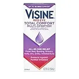 Visine Multi-Symptom Eye Drops - Astringent, Lubricant & Redness Reliever for Irritated, Dry, Red Eyes - 0.5 fl. oz