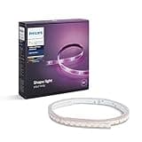 Philips Hue 800276 White and Color Ambiance LightStrip Plus Dimmable LED Smart Light (Requires Hue Hub, Works with Alexa, HomeKit & Google Assistant), 80 inch