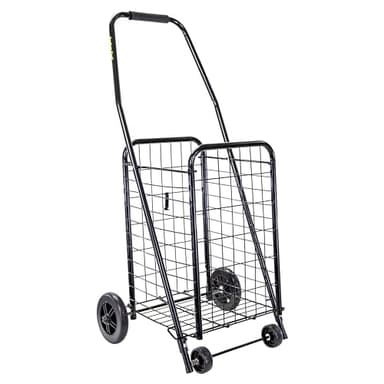 dbest Products Cruiser Cart Sport, Foldable Grocery Cart on Wheels,Multi-Use Collapsible Folding Laundry Basket with Wheels