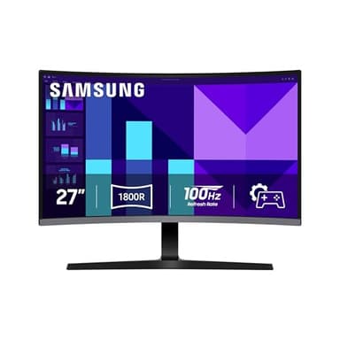 Samsung 27-inch S3 (S39GD) FHD 100Hz Curved Monitor, Game Mode, Eye Saver Mode, Multiple Connectivity with HDMI Port, Built-in Speakers, LS27D396GANXZA, 2025