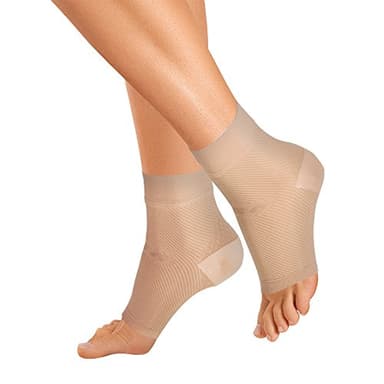 OrthoSleeve FS6 Compression Foot Sleeves for Women & Men, Helps Plantar Fasciitis Relief, Heel Pain, Achilles Tendonitis Support & Swelling (1 Pair)