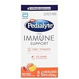 Pedialyte, Electrolyte Drink Immune Support Fruit Punch Punch Powder, 6 Count, 2.94 Ounce