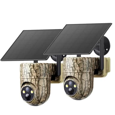 Oculview Cellular Trail Camera with 360° Live Streaming, Solar Powered, Built-in 4G SIM Card, Remote Access, Motion Activated, 2K Night Vision, No WiFi Needed's Cellular Security Camera