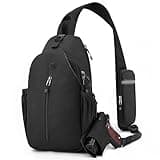 DEYACE Concealed Carry Bag for Men, YKK Zippers Crossbody Sling Backpack edc Bag with Gun Holsters, Travel Hiking Chest Bag Daypack
