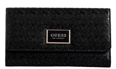 GUESS Factory Abree Shiny Logo Slim Clutch Wallet