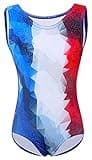 Dancina Girls Gymnastics Patriotic Leotard Size 12 American Flag