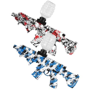 MARSIDON 2 Set Electric Gel Splatter, Full Auto Splatter Blasters, Outdoor Team Game, Ages 14 & Up(Red+Blue