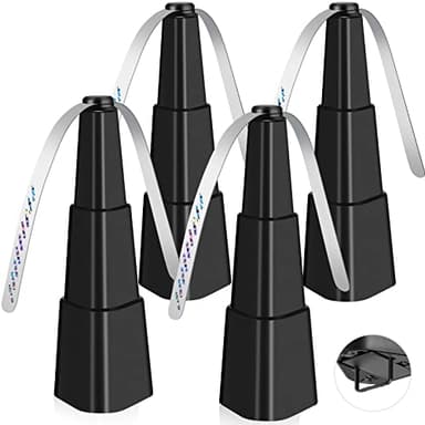 Fretech Fly Fans for Tables 4 Pack - Portable Automatic Picnic Table Food Repellent Fans Spinner for Restaurant, Party, Home