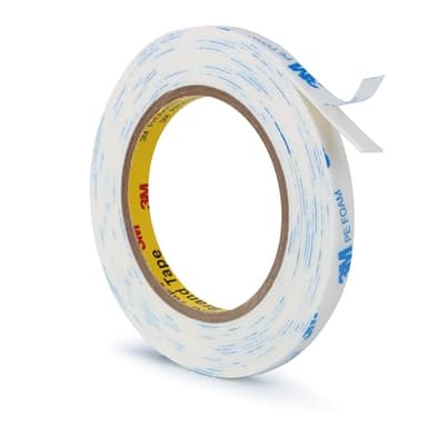 3M Double Sided Tape 0.39"×16.5Ft, No Damage Double Sided Wall Tape, Heavy Duty PE Foam Mounting Tape Removable Waterproof for Wallpaper Painted Wall Decor Crafts Arts DIY Paint Picture Poster