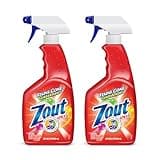 Zout Laundry Stain Remover Spray, Triple Enzyme Formula Removes the Toughest Stains, 22 Ounce Bottles, 2-Pack