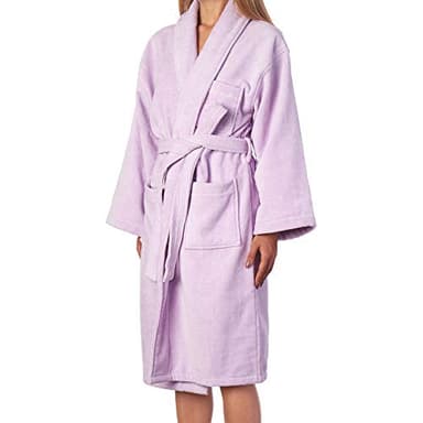 Alpine Swiss Blair Womens Cotton Terry Cloth Bathrobe Shawl Collar Velour Spa Robe LIL SM