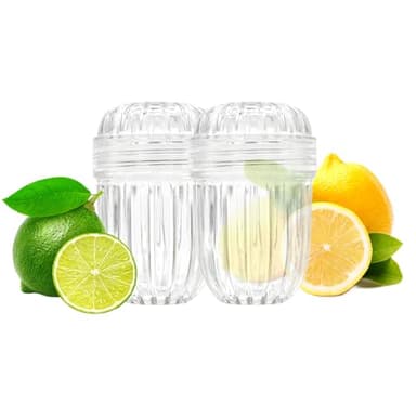 2-Pack Fruit Infuser Inserts for Wide Mouth Water Bottles, Leak-Proof Herb & Tea Strainer, BPA-Free Reusable Diffuser Compatible with 32-40oz Tumblers (Ice Cube Compatible) 
