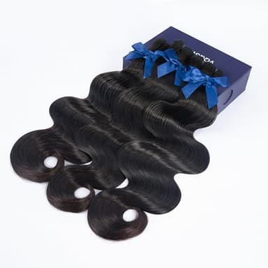 VQQSWAN Raw Bundles Human Hair Body Wave, Bleachable & Dyeable, No Shedding, No Tangles, 15A Raw Vietnamese Hair Bundles, 20 22 24 Inches, 3X Longer Lifespan