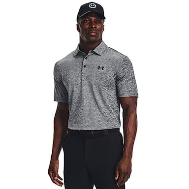 Under Armour Men's Playoff Polo 3.0, (002) Black/White/Black, XX-Large