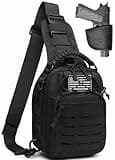 Vdones Tactical Sling Bag for Men Concealed Carry Crossbody Pack Gun Carry EDC Bag Chest Holster
