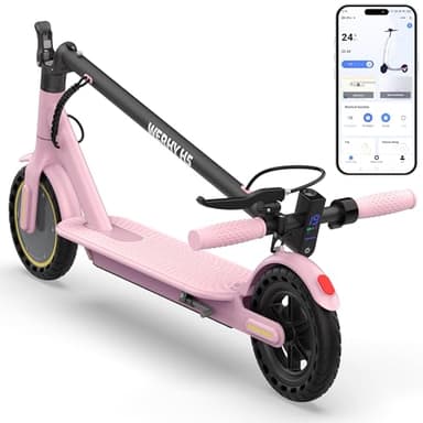 Electric Scooter, 350W Motor & 8.5" Solid Tires, Up to 19 MPH & 15 Miles Rang, Foldable Commuter E Scooter for Adults & Teens