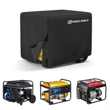 Porch Shield Waterproof Universal Generator Cover 32 x 24 x 24 inch - for Most Generators 5000-10000 Watt, Black