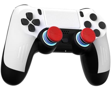 ThinTree Wireless Controller Compatible for PS-5/Pro/Slim/PC, Hall Effect Sticks & 7 RGB LED Mode & Haptic Feedback & 1500 mAh Battery & Motion Sensing, 3.5mm Audio Jack