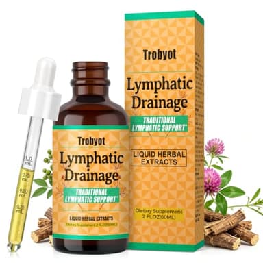 Trobyot Lymphatic Drainage Drops for Bloat Relief & De-Puff - 2 Fl Oz