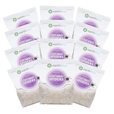 Stay Away Spiders Deterrent Pouches - Indoor Spider Deterrent for Attic, Crawl Space, Window Sill & More - with Plant-Based Ingredients & Essential Oils - 12-Pack