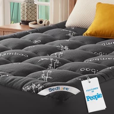 BEDLORE Queen Mattress Topper , Thick Pillow Top Mattress Pad