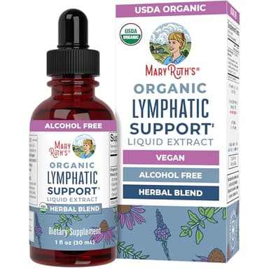 MARYRUTH'S Organic Lymphatic Support Liquid Drops, Herbal Blend, Non-GMO