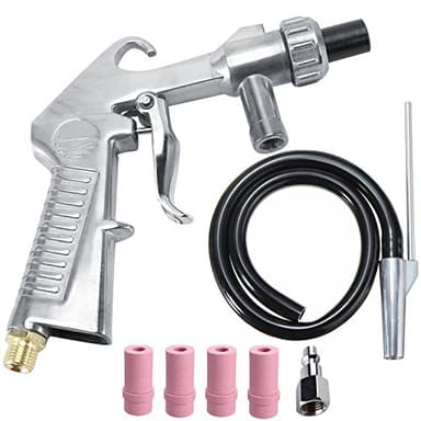 Wogoboo Sand Blaster Kit Blasting Sandblaster Siphon Feed Gun Nozzle Rust Remove Abrasive Sand Blasting for Sandblast Cabinets