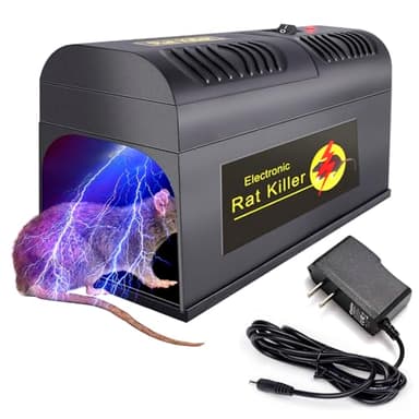 Electric Rat Traps Mouse Zapper Mice Traps for House Indoor Kill, Reusable and No Touch, Works for Mice Rats Chipmunks Squirrels