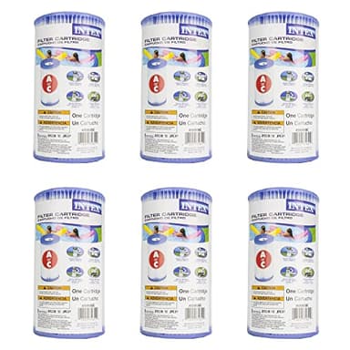 (Pack of 6) Intex 29000E/59900E Easy Set Pool Replacement Type A or C Filter Cartridge