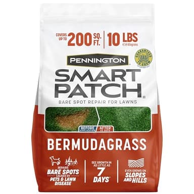 Pennington Smart Patch Bermuda Grass Seed, Fertilizer and Mulch, 10 lb