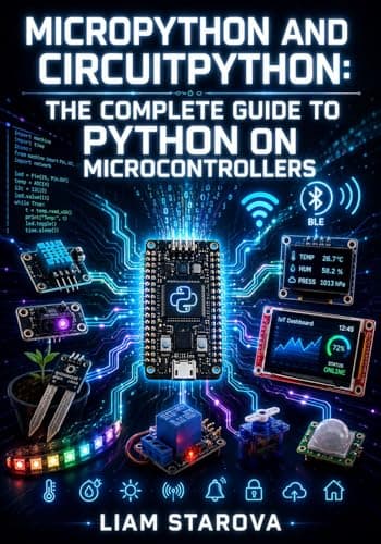 MICROPYTHON AND CIRCUITPYTHON: THE COMPLETE GUIDE TO PYTHON ON MICROCONTROLLERS: Build IoT Sensors, BLE Devices, Displays, and Automated Projects on RP2040, RP2350, and ESP32 Hardware