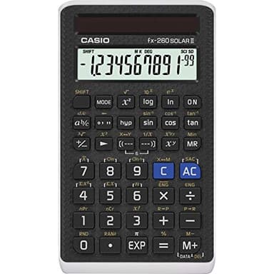 Casio fx-260 Solar II Scientific Calculator | 10-Digit Display | Fraction & Trig Functions | Ideal for Middle School, High School Math, Algebra, Trigonometry | Solar Powered