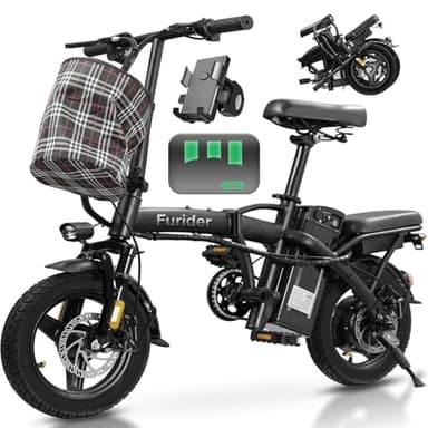 Electric Bike for Adults Teens, Commuter City Folding ebike with 560W Motor and 48V Battery, 24MPH 3-Level Pedals Assist, Dual Disc Brakes,14" Compact Foldable Electric Bicycle with UL 2849 Certified