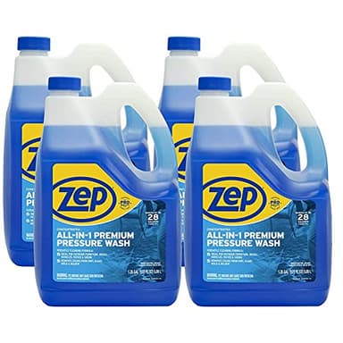 Zep All-In-1 Pressure Wash Cleaner (Case of 4) Concentrated Formula Makes 28 Gallons (ZUPPWC160)