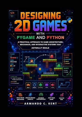 Designing 2D Games with Pygame and Python: A Practical Approach to Game Architecture, Mechanics, and Interactive Systems That Actually Scale