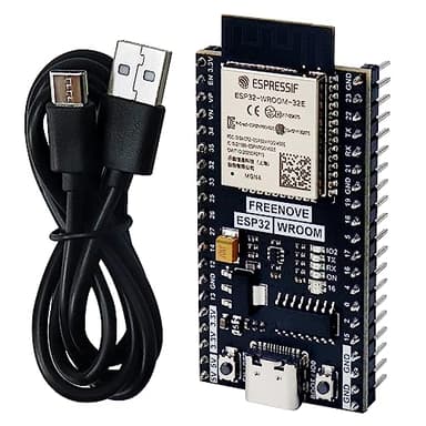Freenove ESP32 Dev Board Kit, Dual-core 32-bit 240 MHz Microcontroller Development, Onboard WiFi+BT, Python C Code, Example Projects Tutorial