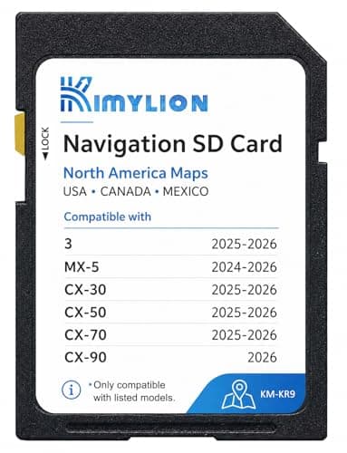 Navigation SD Card KR9D66EZ1B – Offline GPS with HUD Support, Compatible with 2025-2026 Mazda 3/CX-30/CX-50/CX-70, 2024-2026 MX-5, 2026 CX-90, USA/CAN/MEX Maps